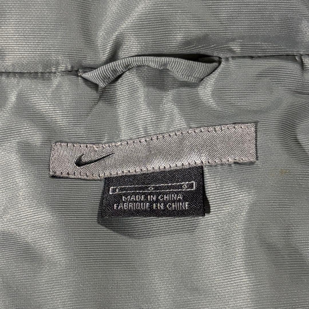 00s archive NIKE nylon jacket ドローコード 光沢