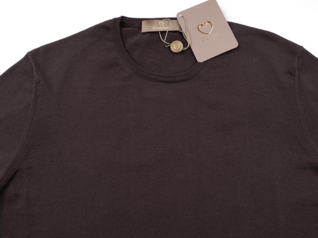 Cruciani◆Made in Italy◆48◆ブラウン◆ハイゲージ ニット