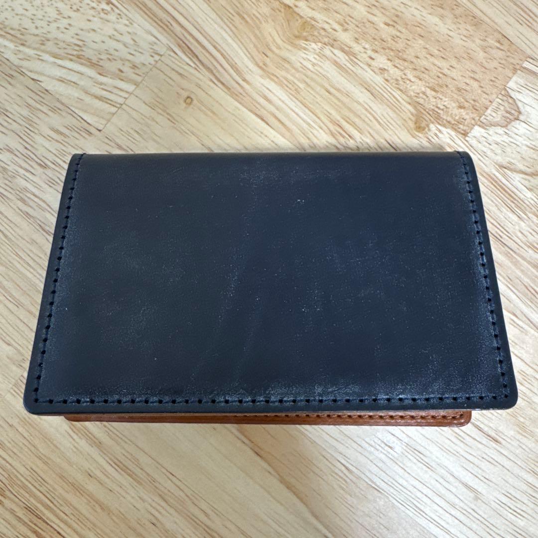土屋鞄製造所 ブライドル 名刺入れ ネイビー