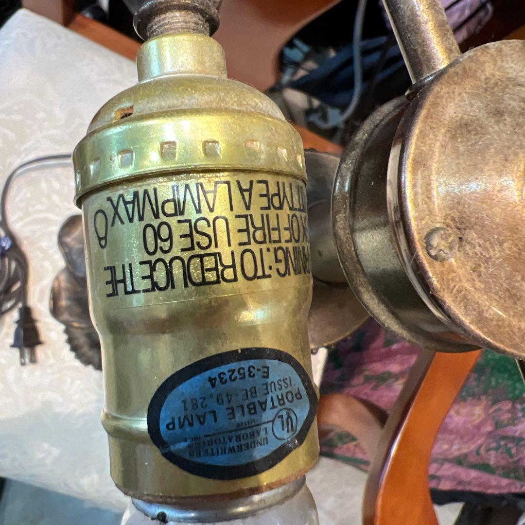 アンティーク フラワーモチーフ ランプ