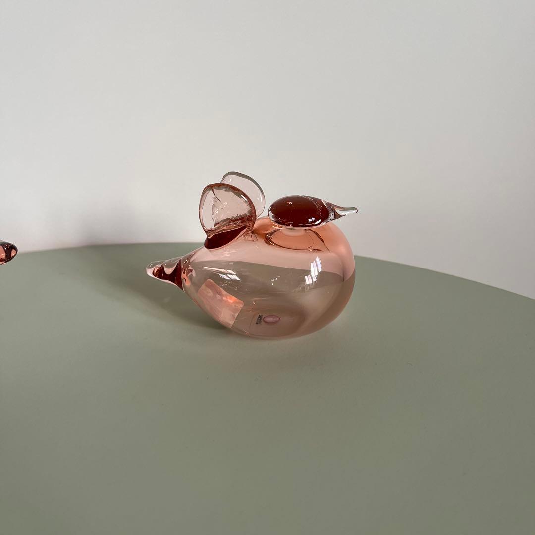 イッタラ　バード　マザー&ベビー　サーモンピンク　箱付き