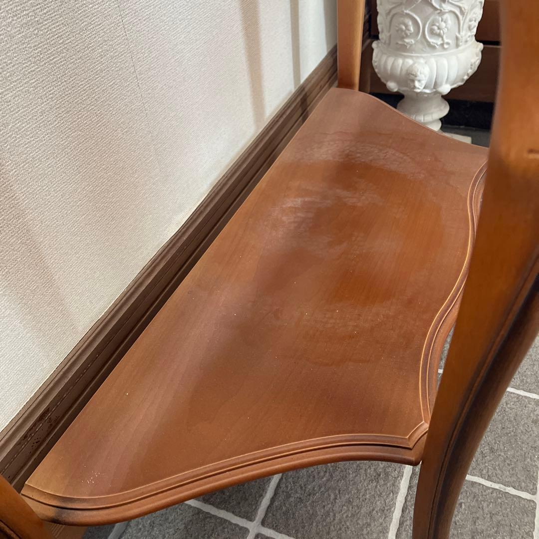 コンソールテーブル　猫脚　割れあり　アンティーク　家具　大理石