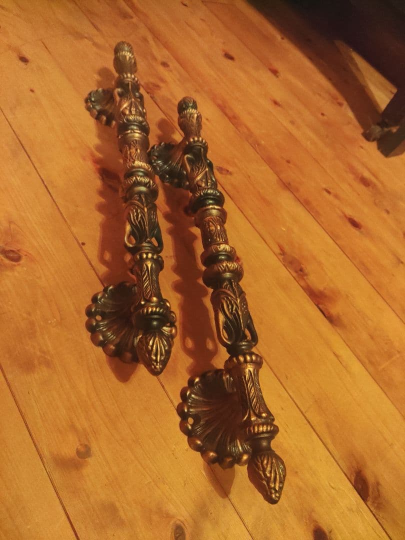 希少　未使用　ドアハンドル　手すり　取っ手　ドアノブ　アンティーク　ヴィンテージ
