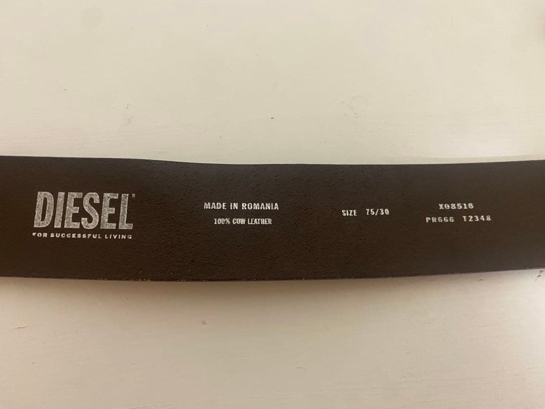 DIESEL レザーベルト ブラウン