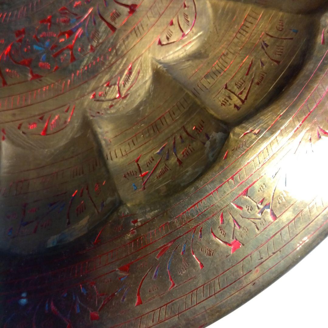 インドの絵皿　骨董品