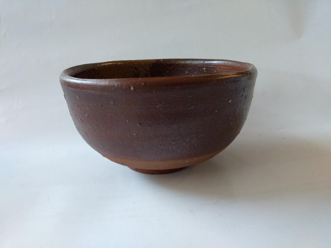 備前焼 藤原建 作 備前 茶碗 共箱 栞 茶道具 抹茶碗 新品 未使用 です