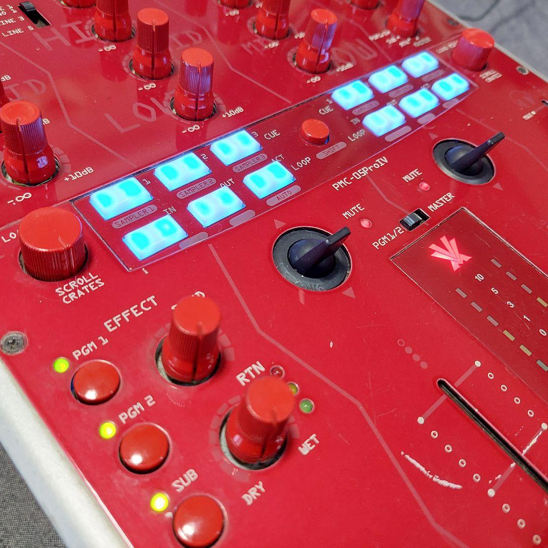 【動作確認済】Vestax PMC-05ProIV DJミキサー 赤 希少色