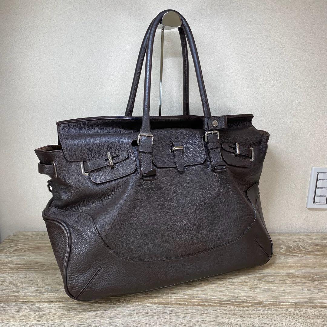 ペッレモルビダ メイデン ボヤージュ ブリーフケース ボストンバッグ　ブラウン