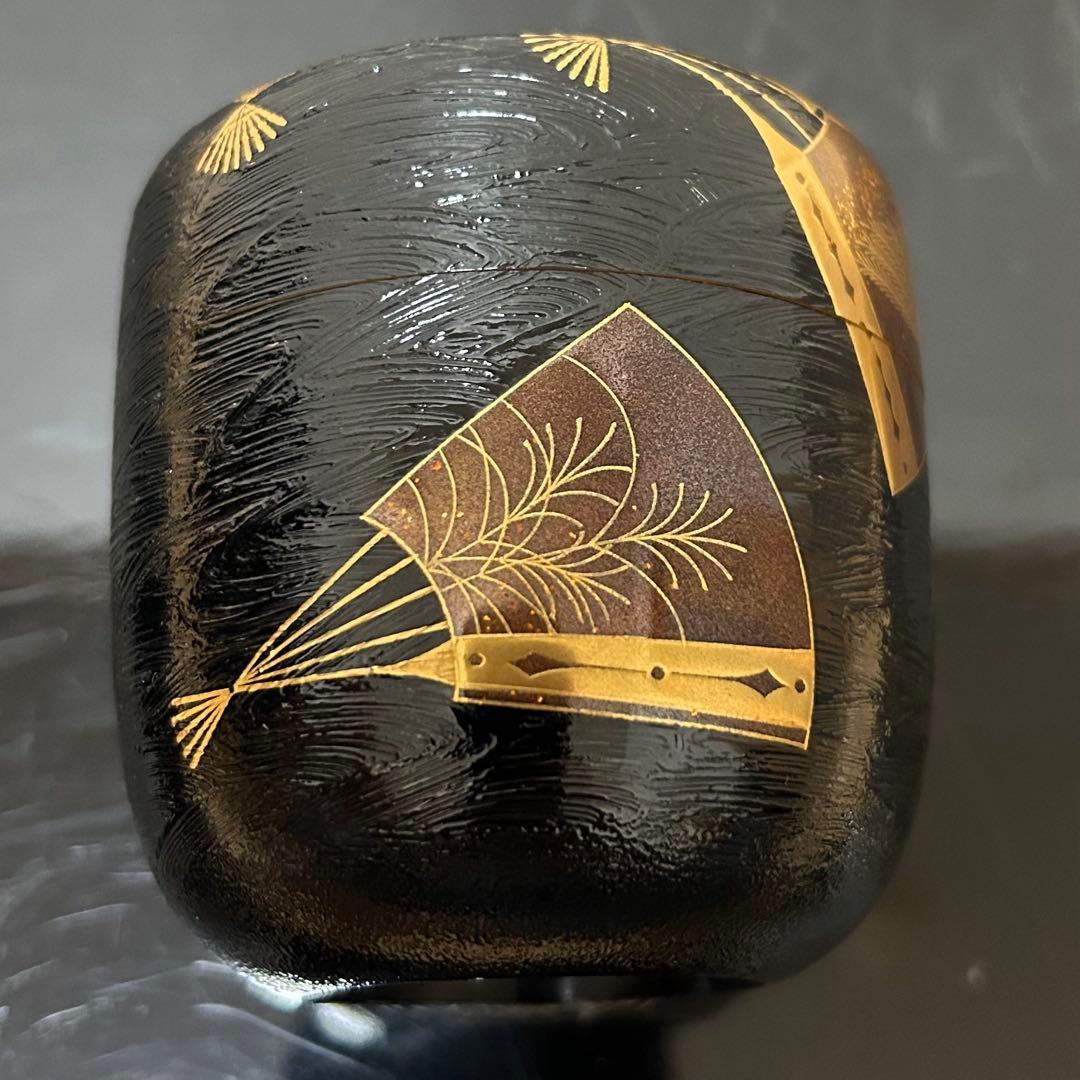 吉田華正　扇面流蒔絵大棗　茶道具懐石茶箱鵬雲斎坐忘斎淡々斎即中斎七事式水指棗茶碗