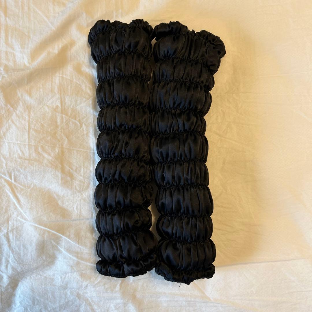 ion doctor レッグウォーマー　黒シルク