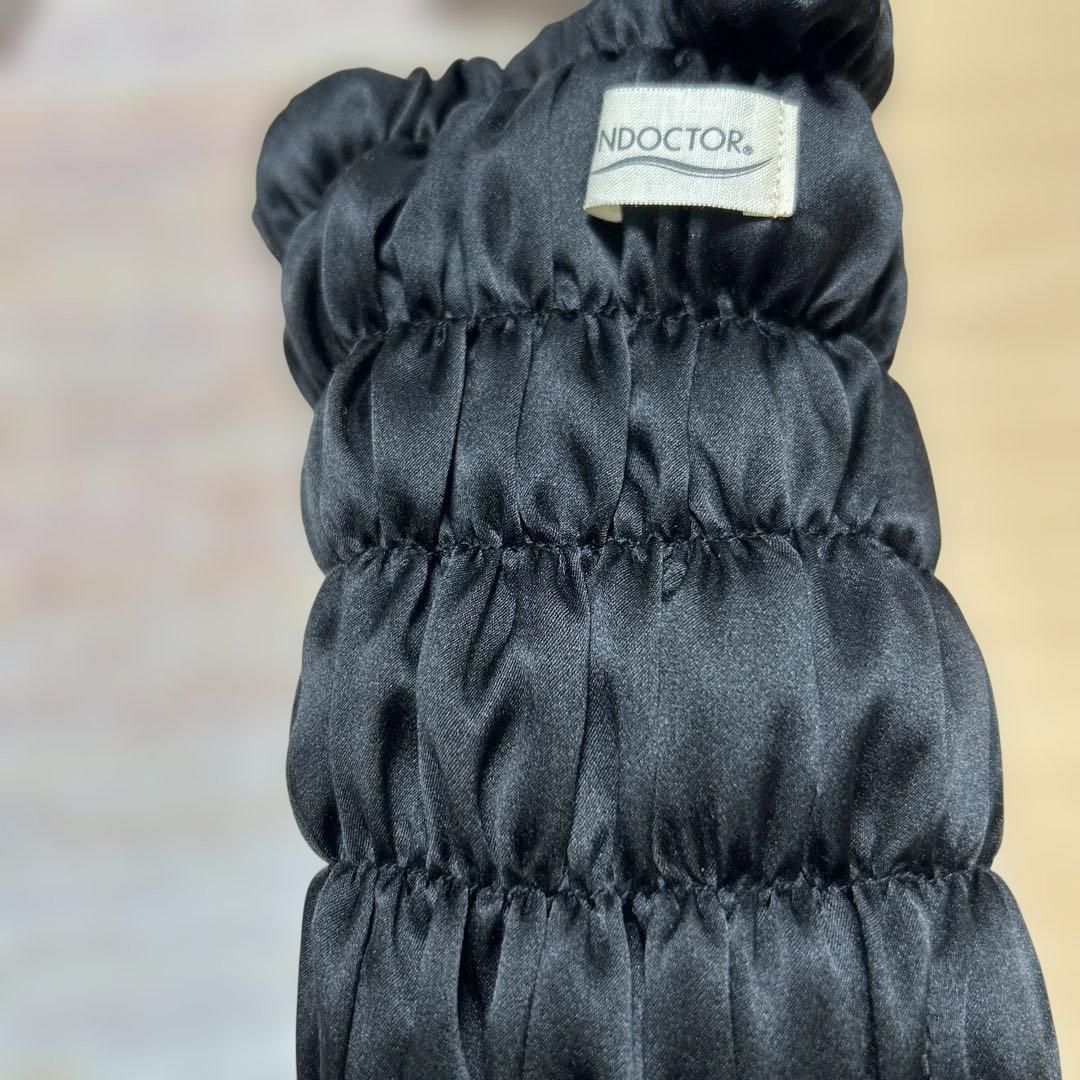 ion doctor レッグウォーマー　黒シルク