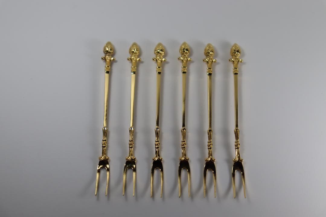 クリストフウィドマン■スターリング製フルーツピック6本セット■デコラ・クラシック