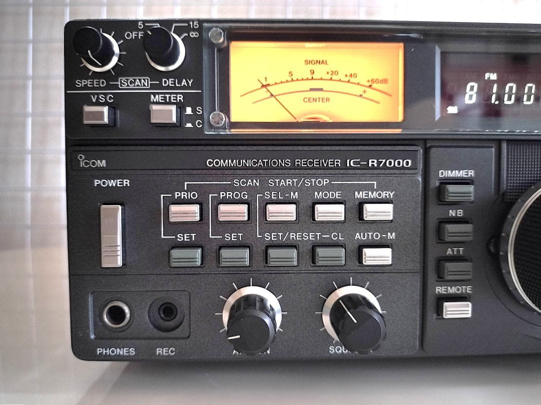 ★動作品★ICOM IC-R7000 ＋TV-R7000J　広帯域受信機