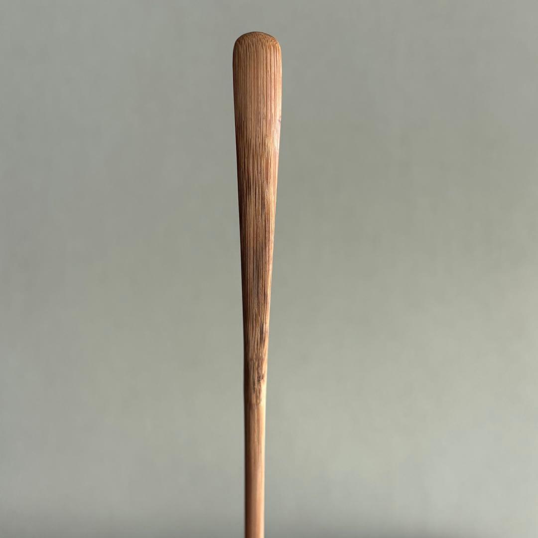 茶杓 銘「五月雨」 竹筒 黄梅院住職 太玄師 木箱・紙箱入り