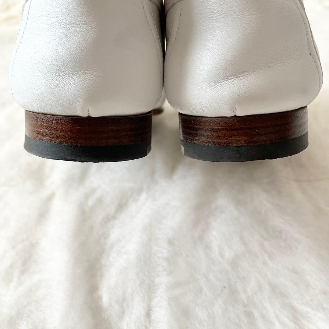 HERMES エルメス　モカシン　ロワイヤル　36.5 23.5cm ホワイト