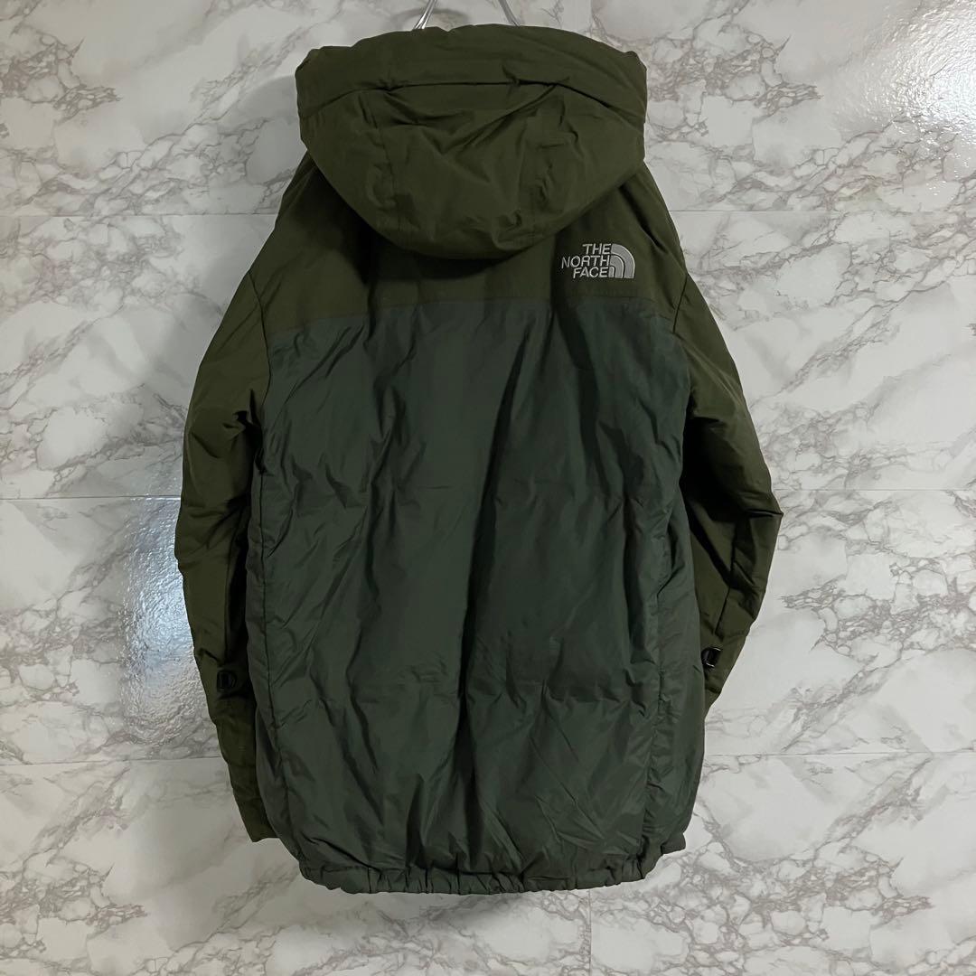 ノースフェイス　７００ＦＰ　ワンポイント刺繍　ダウンジャケット　グリーン　Ｓ