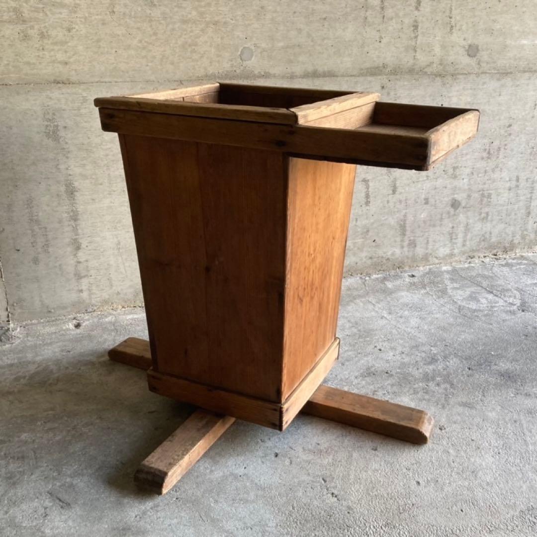 古い木製スタンド ホルダー ラック 収納 傘立て 棚 台 大型 和風 レトロ