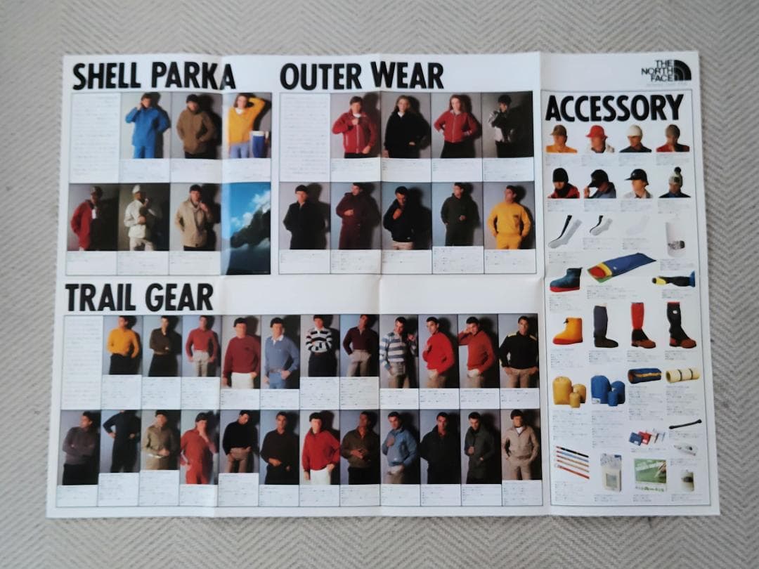 ノースフェイス 1982 秋/冬 カタログ 2枚組 THE NORTH FACE