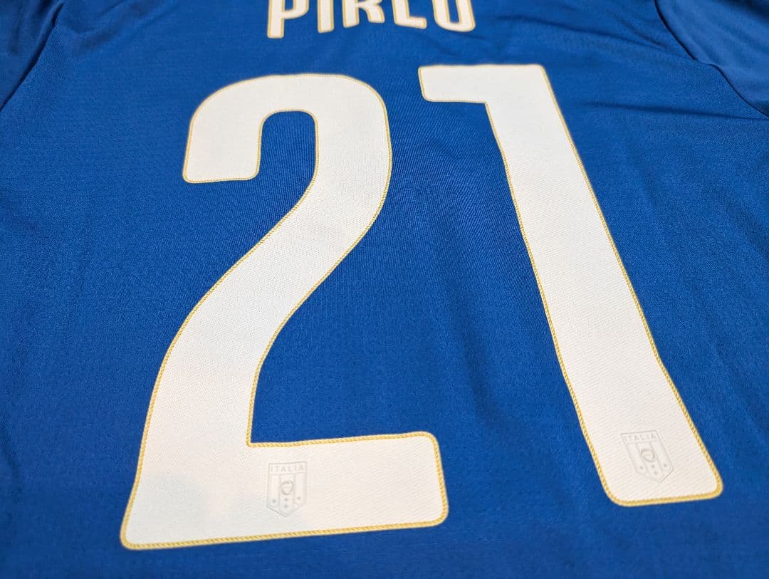 【新品タグ付き】イタリア代表/ピルロ/ホーム/2014W杯モデル