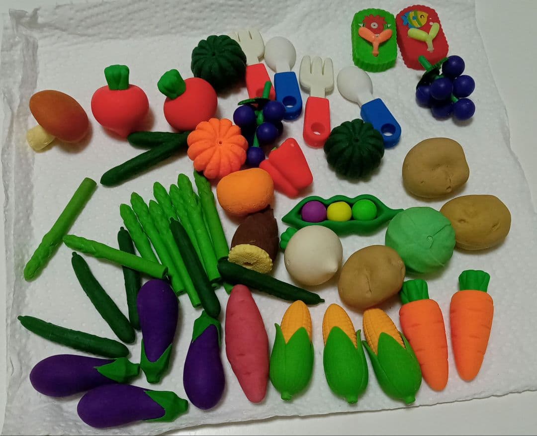 食べ物・フルーツ・野菜消しゴムセット