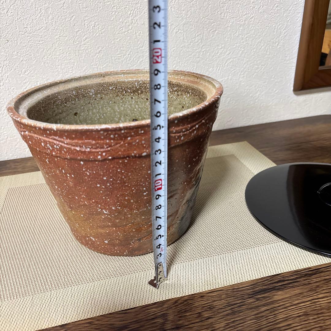 茶道具 水指 瑞峯 作 しがらき焼き