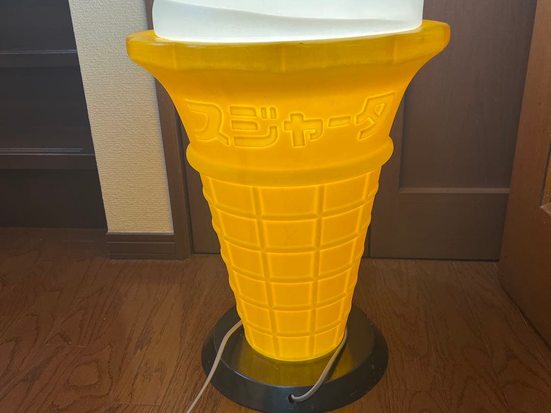 ソフトクリーム 看板 ランプ TOMI スジャータ 昭和レトロ