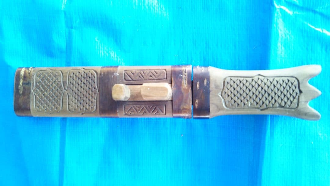 (値下げ)イリマキリ　アイヌ伝統民具　皮はぎ小刀　タシロ