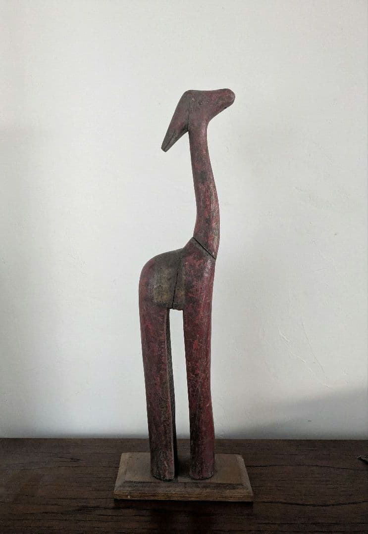 置物　アート　オブジェ　無垢　インド製　ヴィンテージ　アンティーク　木製