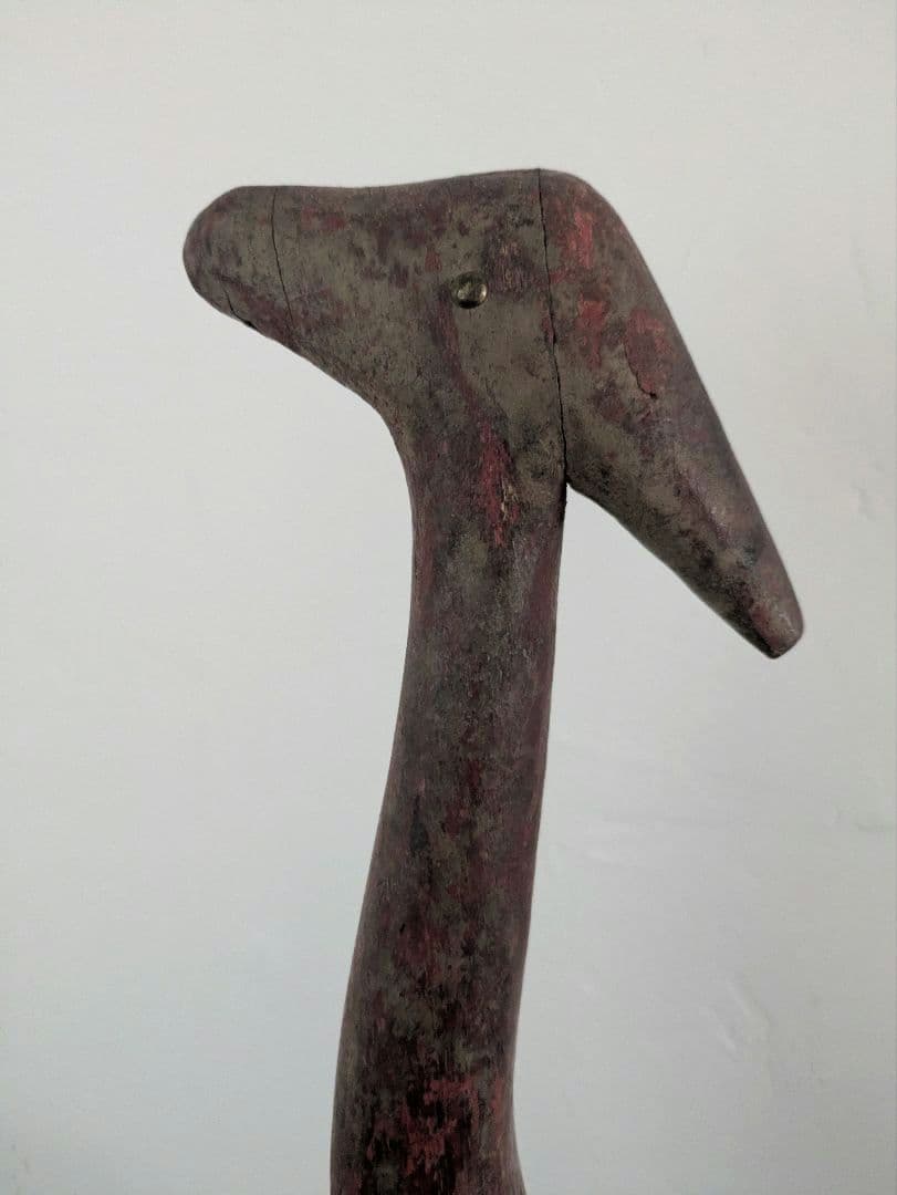 置物　アート　オブジェ　無垢　インド製　ヴィンテージ　アンティーク　木製