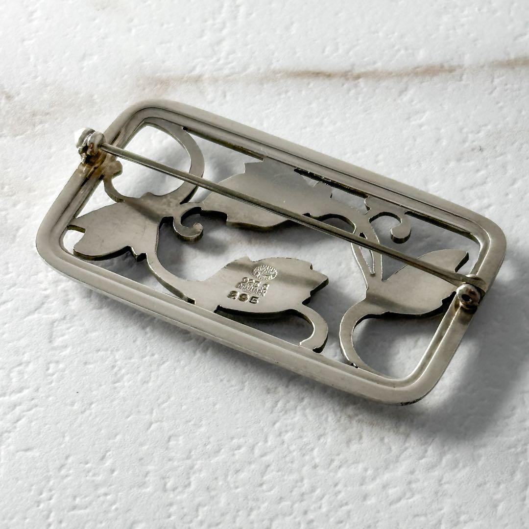  　295　シルバー　ブローチ　フラワー　花　925s