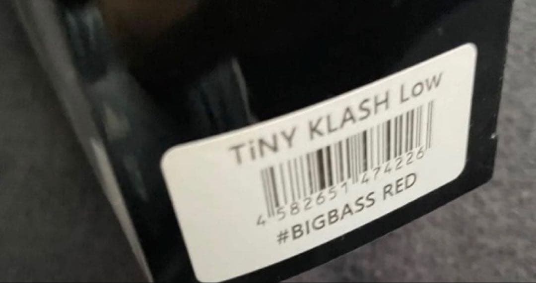 タイニークラッシュ　Low ビッグバスレッド　即完売　超レアカラー DRT