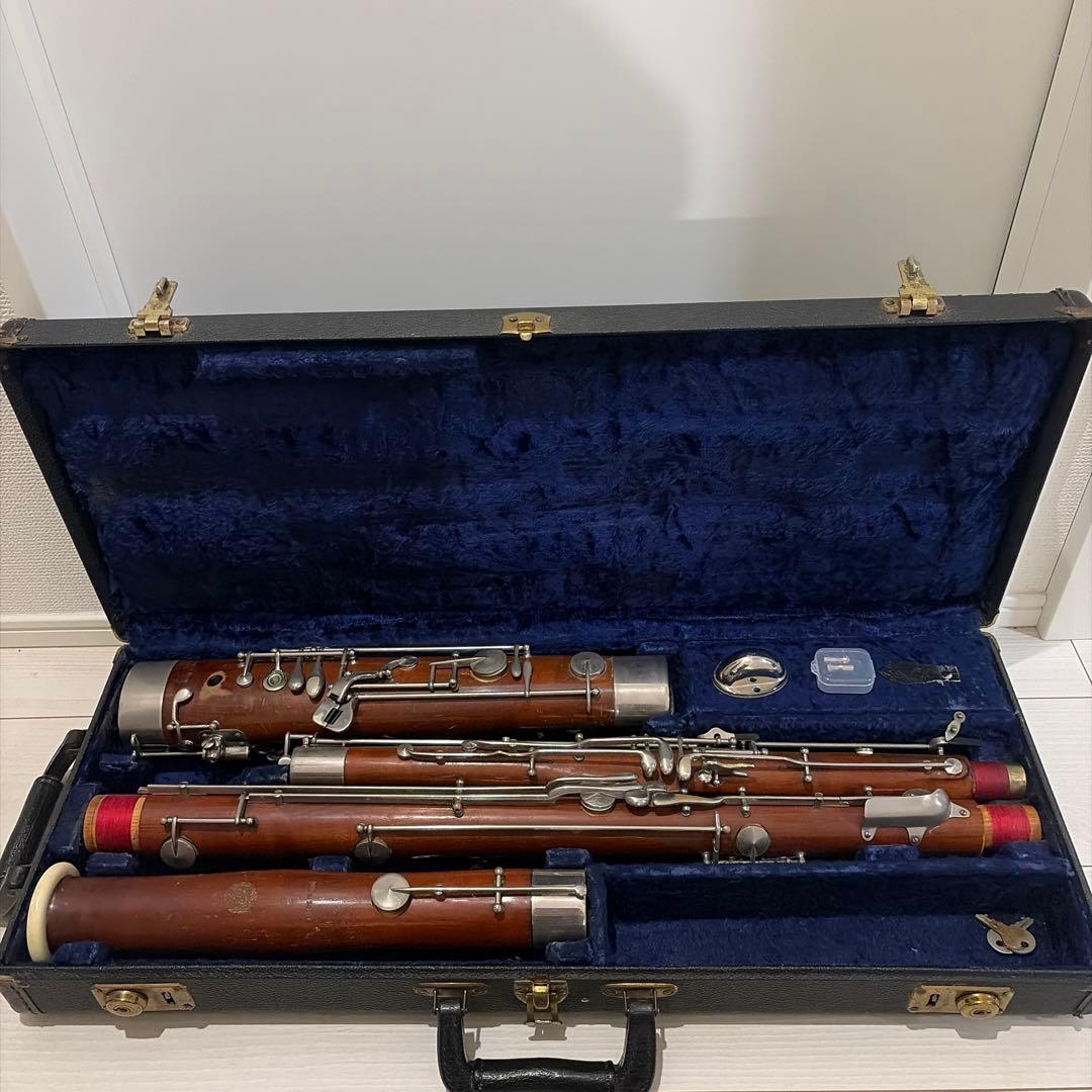 【OH済】Huller ドイツ製ファゴット 全タンポ交換　バスーン クルスペ