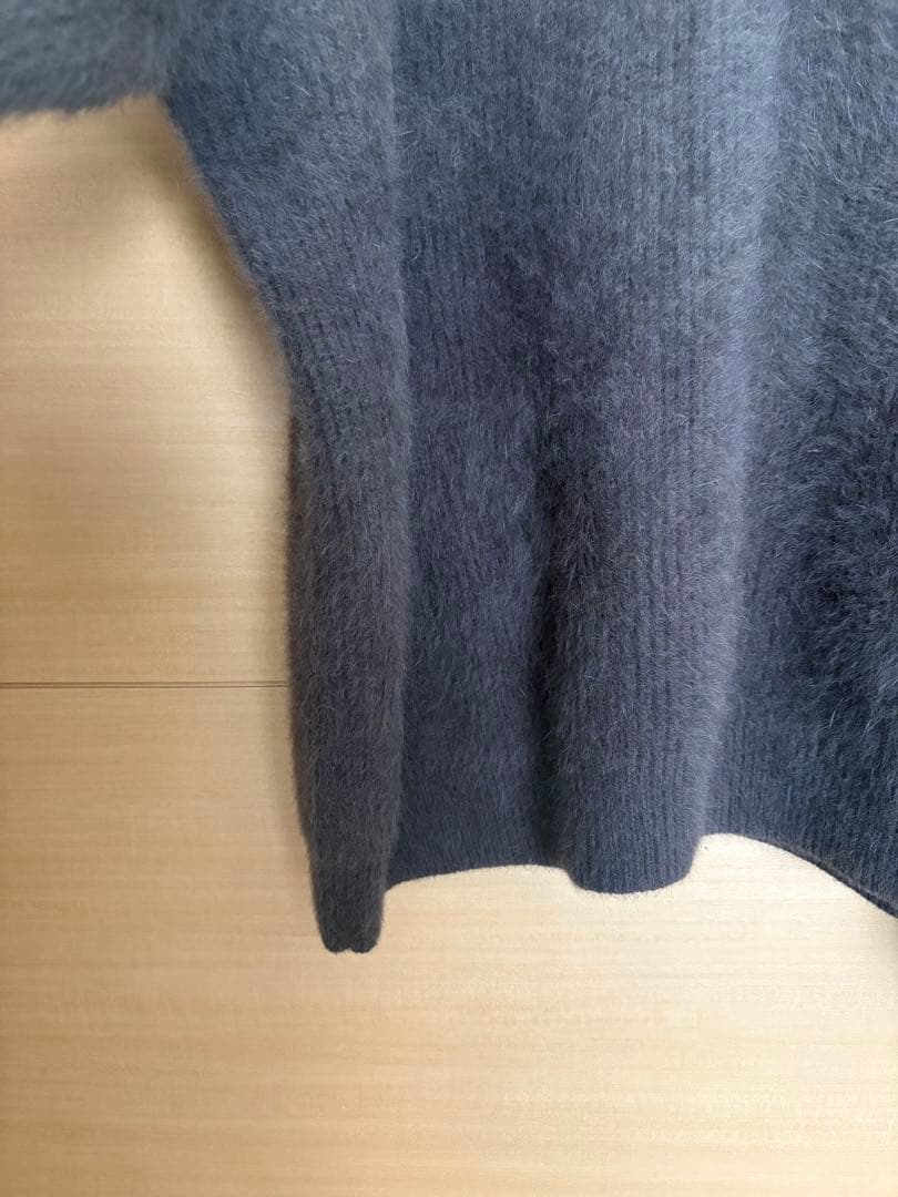 トップス 23AW LIDNM FOX CASHMERE KNIT DEEP MOCHA