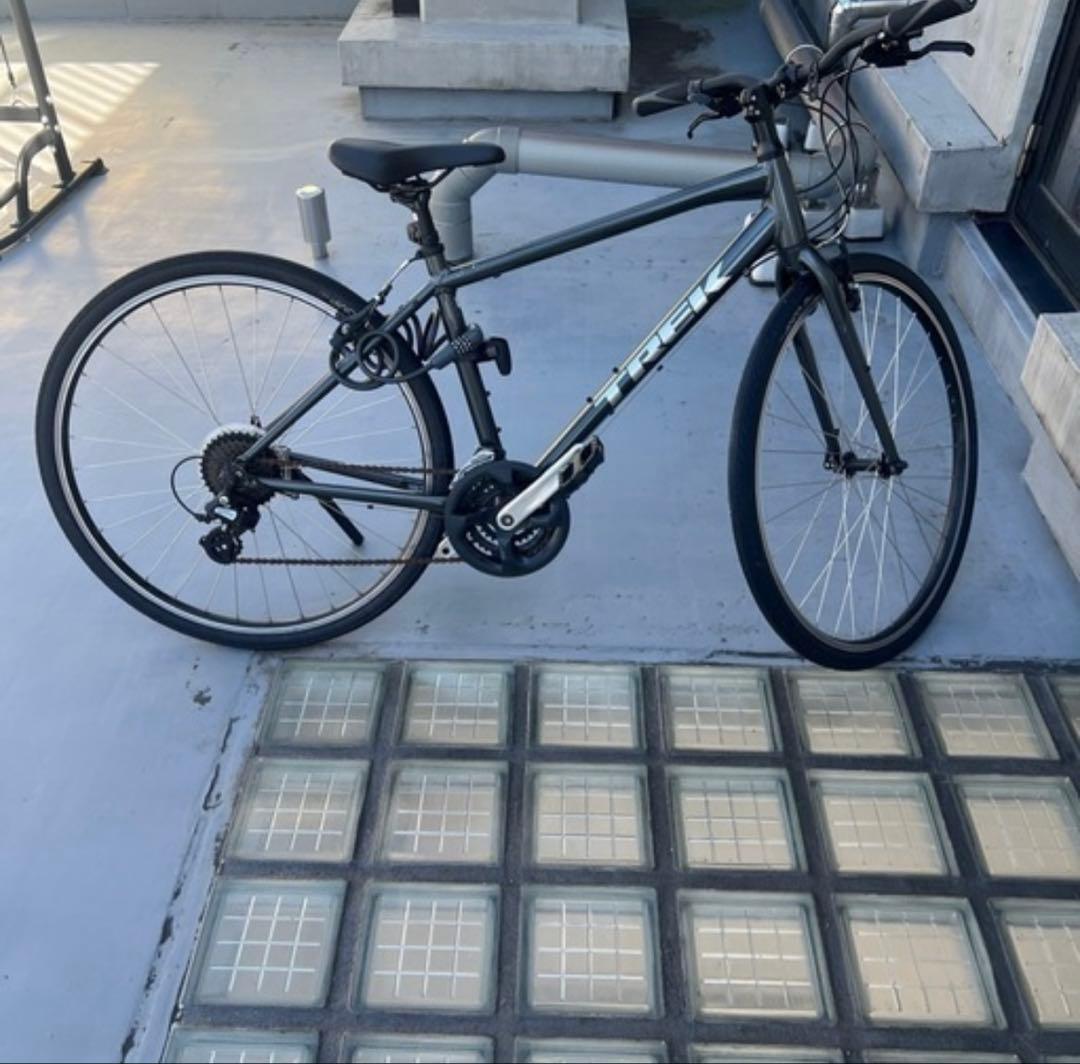 ※長崎市　TREK FX1 クロスバイク ブラック&グレー　輪行セット