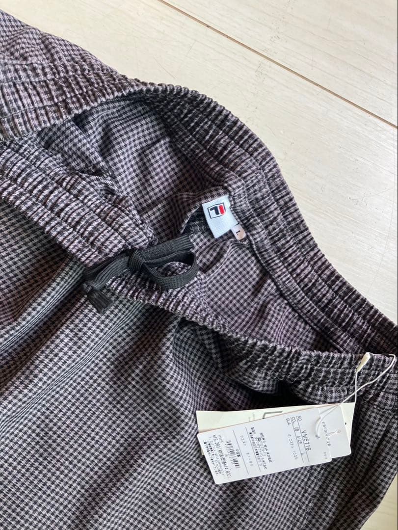 FILAフィラ メンズL 2024年秋冬モデルガンクラブチェック上下セットアップ