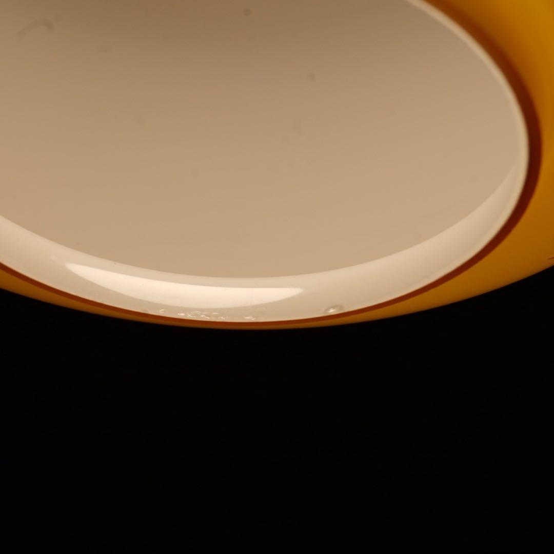 イエロー ガラス ペンダントライト