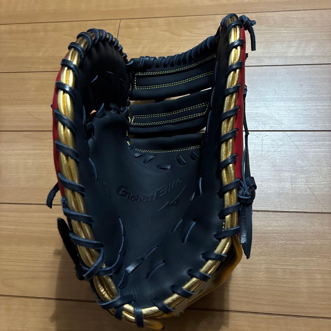 Global Elite 軟式ファースト ∞インフィニティNEO勝色　赤/黒/白