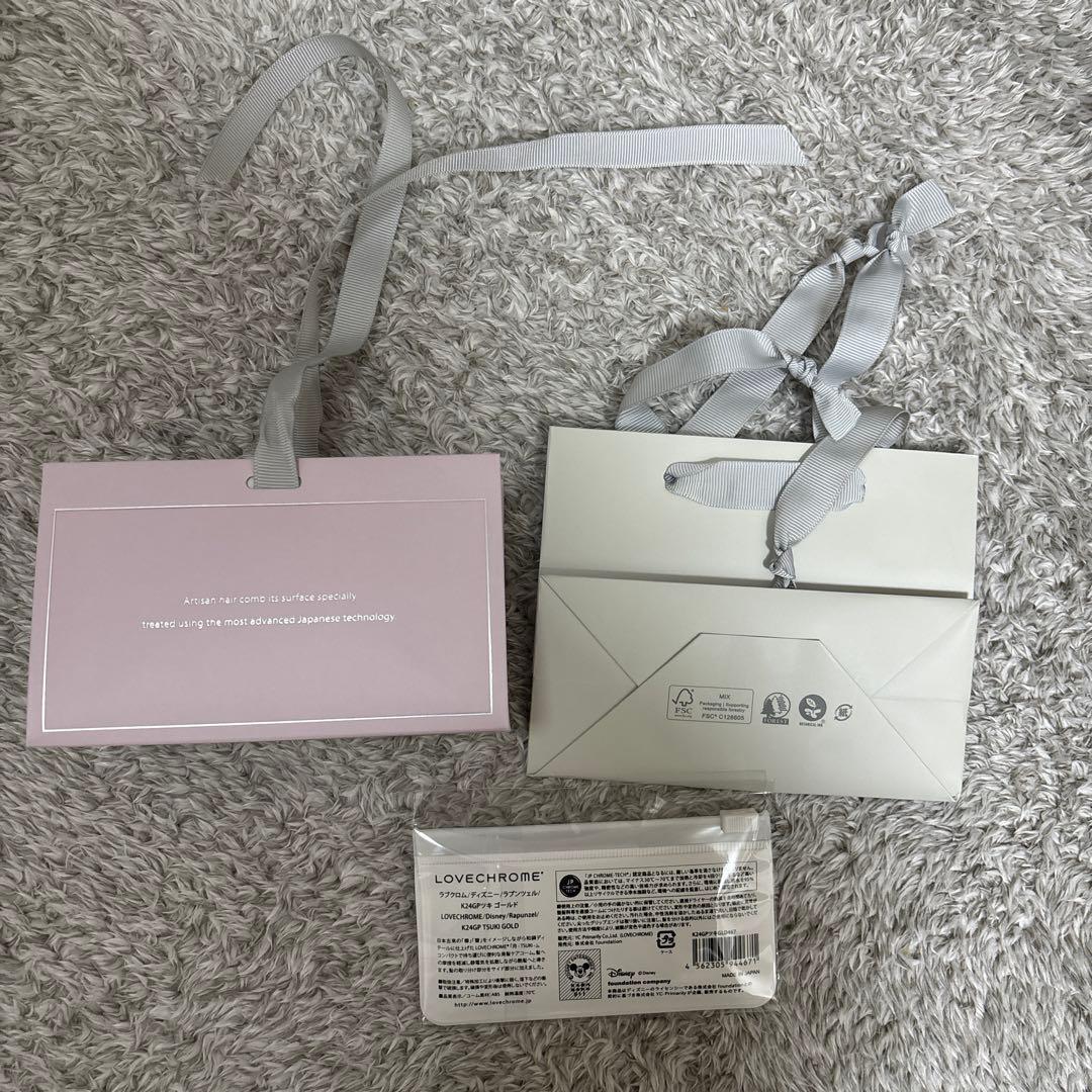 ギフトラッピング付　ラブクロム　ラプンツェル　K24GPツキ ゴールド コーム