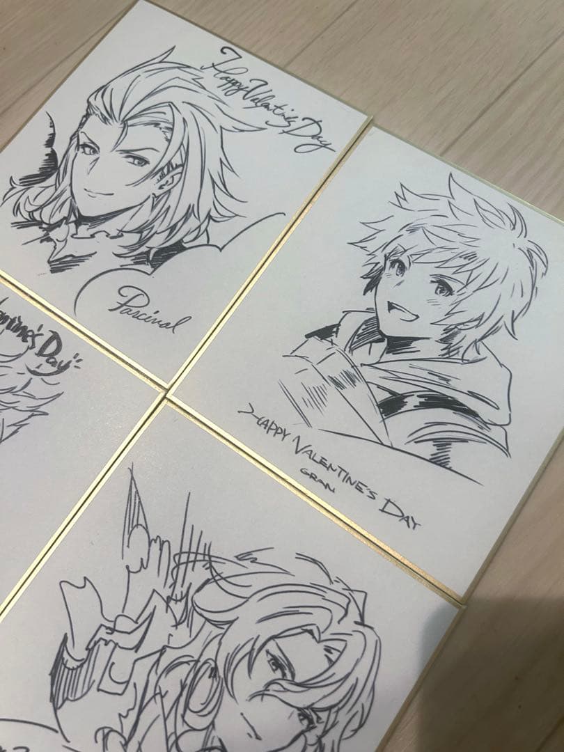 グラブル バレンタイン色紙2017 パーシヴァル ヴェイン ジークフリートグラン
