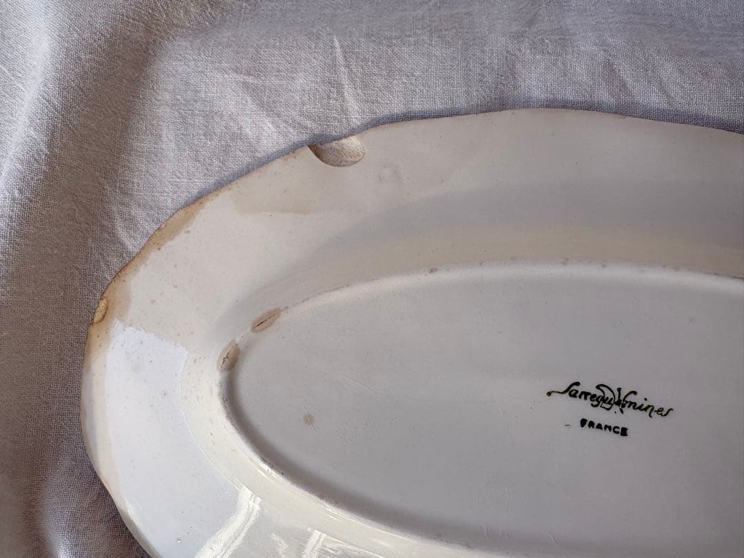 フランスアンティーク　サルグミンヌ 花リム　ラヴィエ