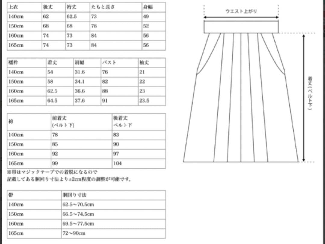 ●美品●キャサリンコテージ簡単袴セット　160