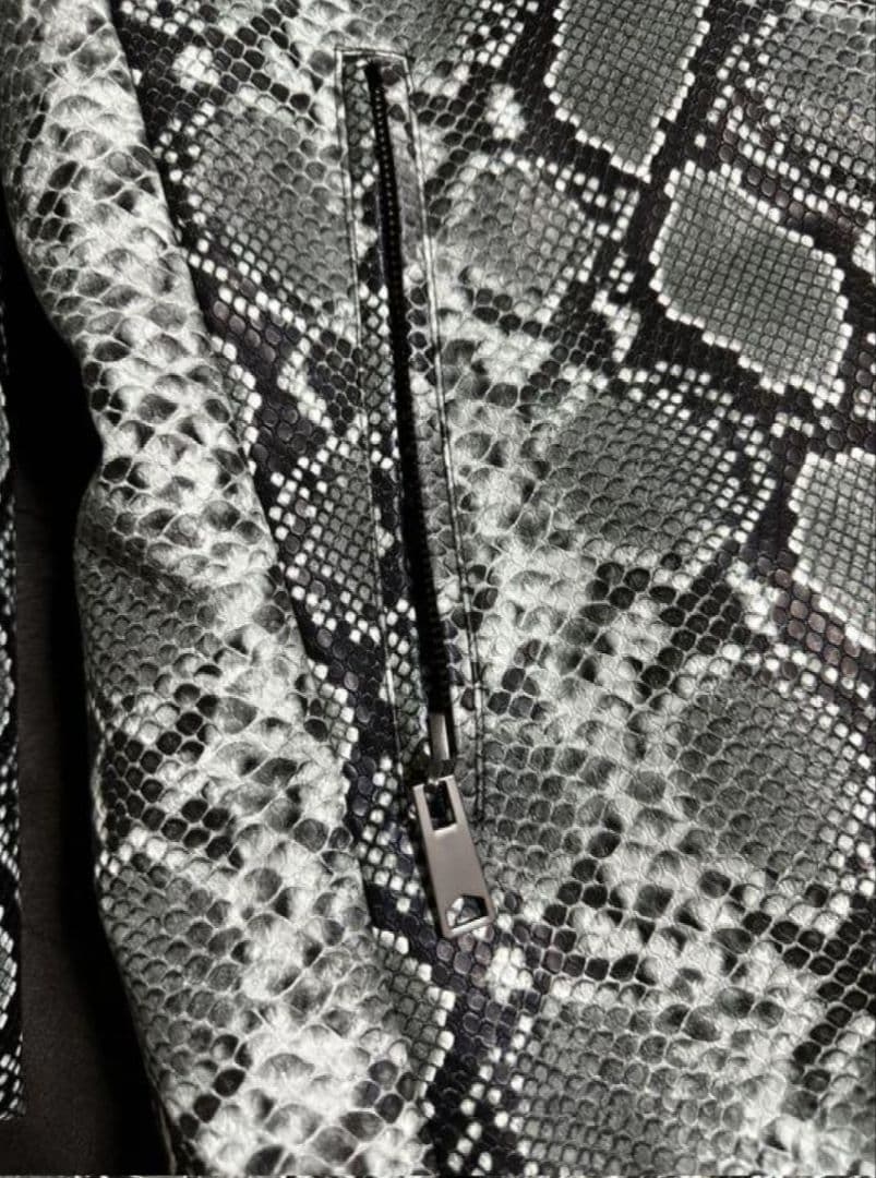 美品♡GARNIER ガルニエ パイソン柄 スネーク ダウンジャケット