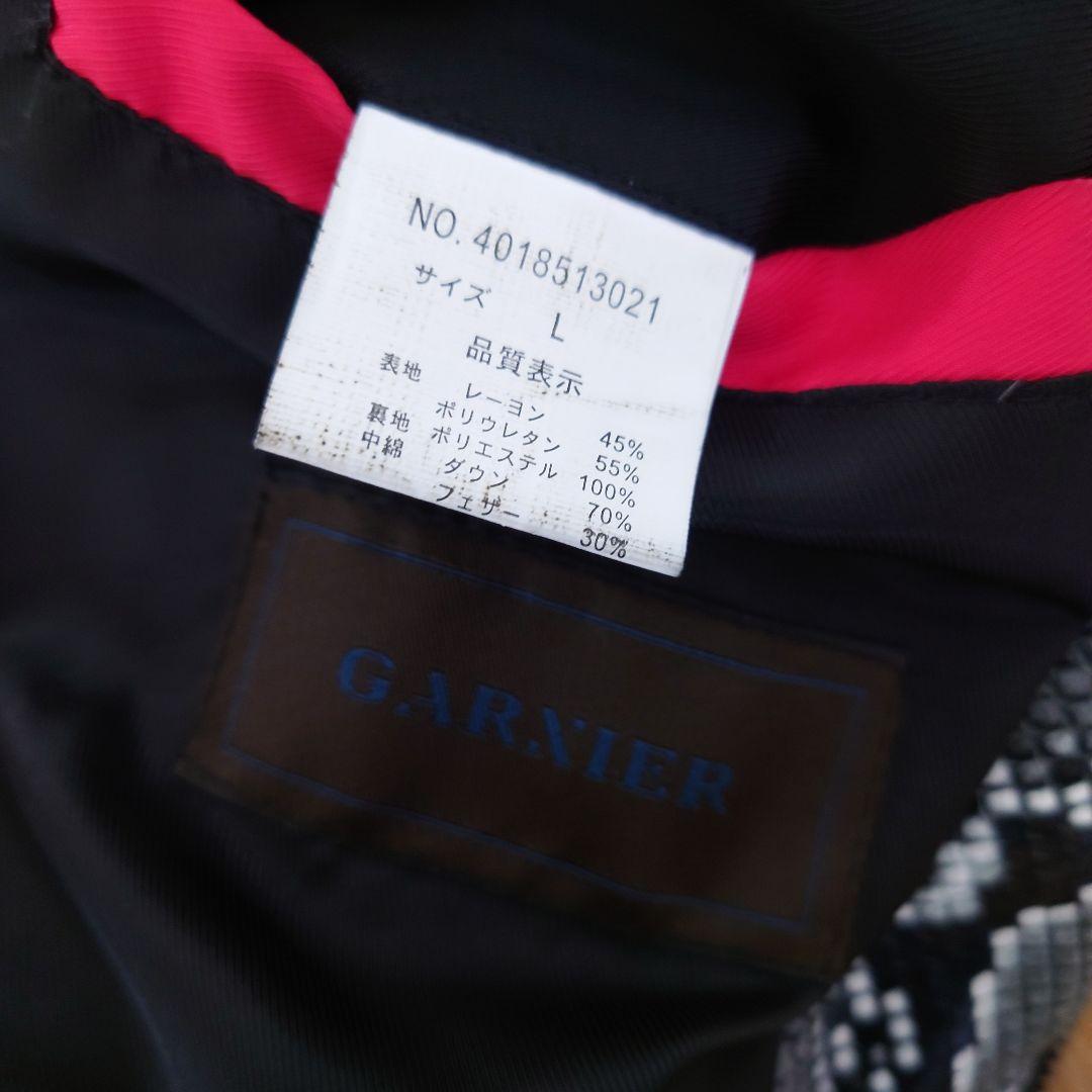 美品♡GARNIER ガルニエ パイソン柄 スネーク ダウンジャケット