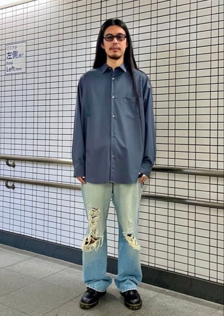 BEAMS 【別注】Lee / 101 クラッシュ デニムパンツ