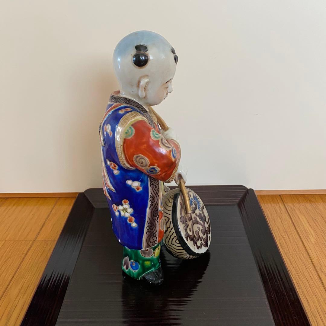 置物　唐子人形　伊万里　太鼓