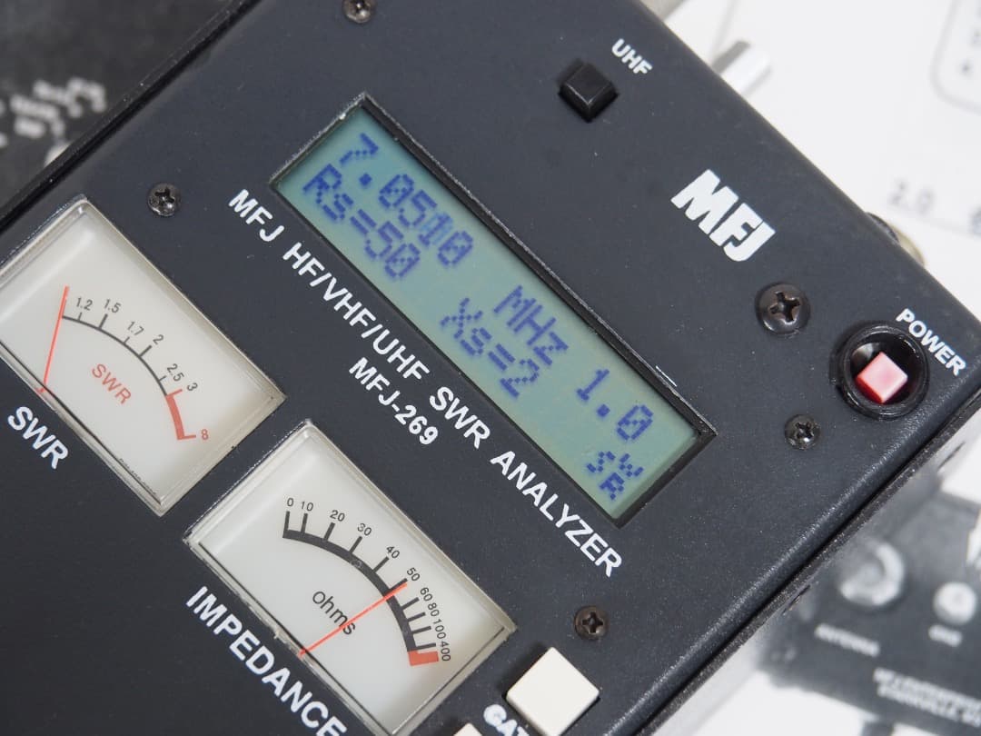 ◼︎動作確認 MFJ-269 1.8 ～ 470MHz アンテナ アナライザ