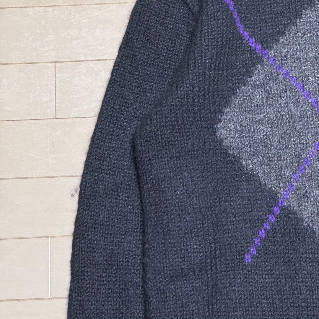 常*室様 希少✨　ポロバイラルフローレン　ハンドニット　アーガイル　長袖ニット