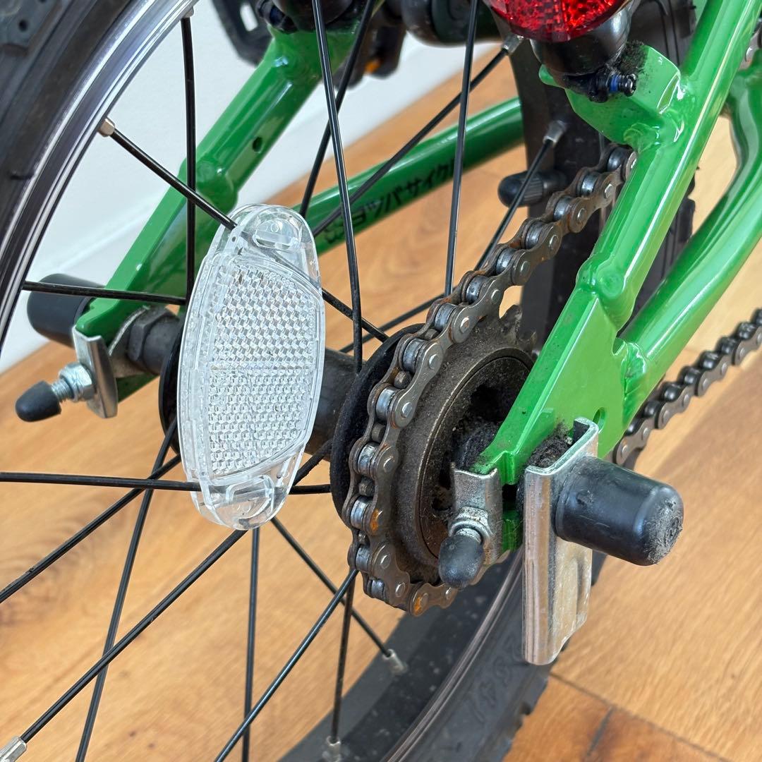 ヨツバサイクル×TOY-BIKE　キャロットグリーン 14インチ 引取り限定