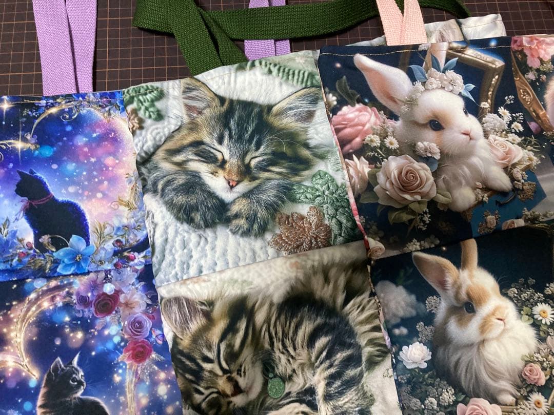 ハンドメイド　トートバッグ