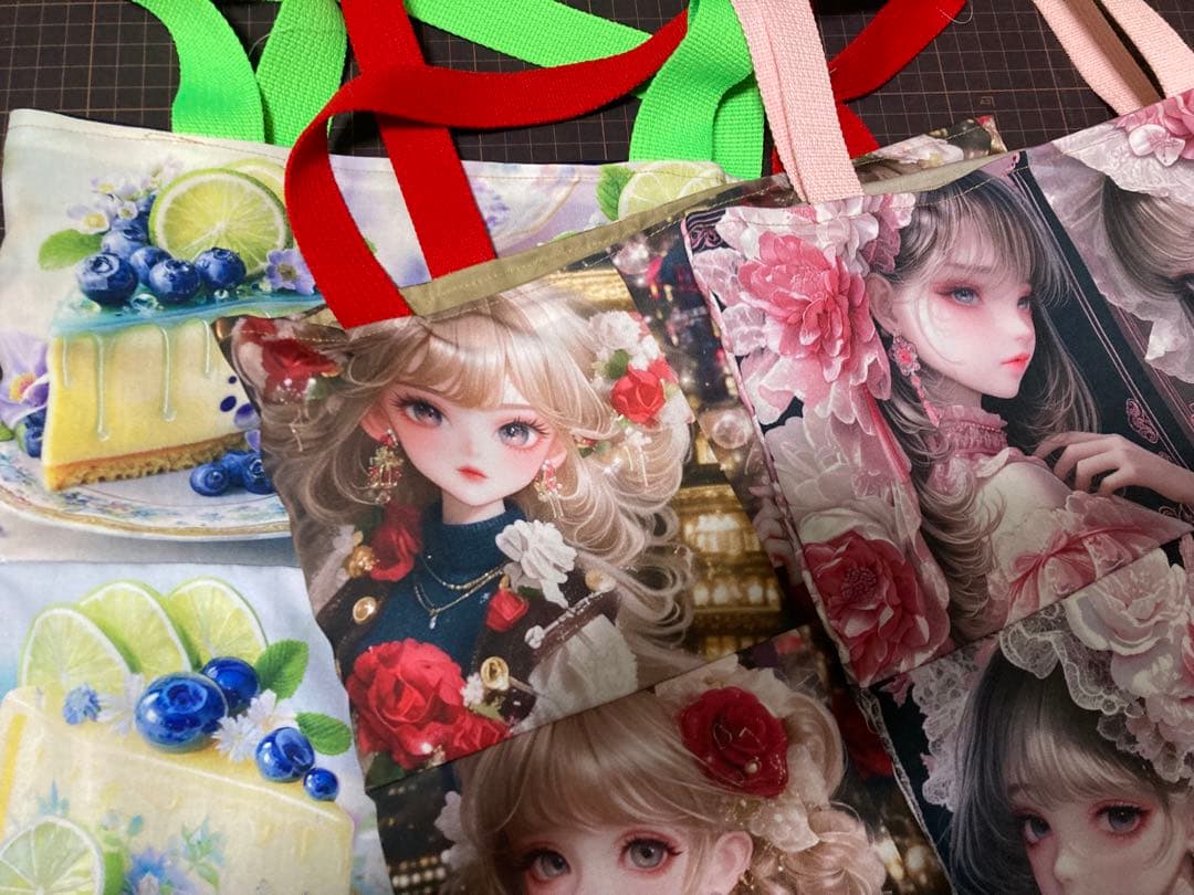 ハンドメイド　トートバッグ